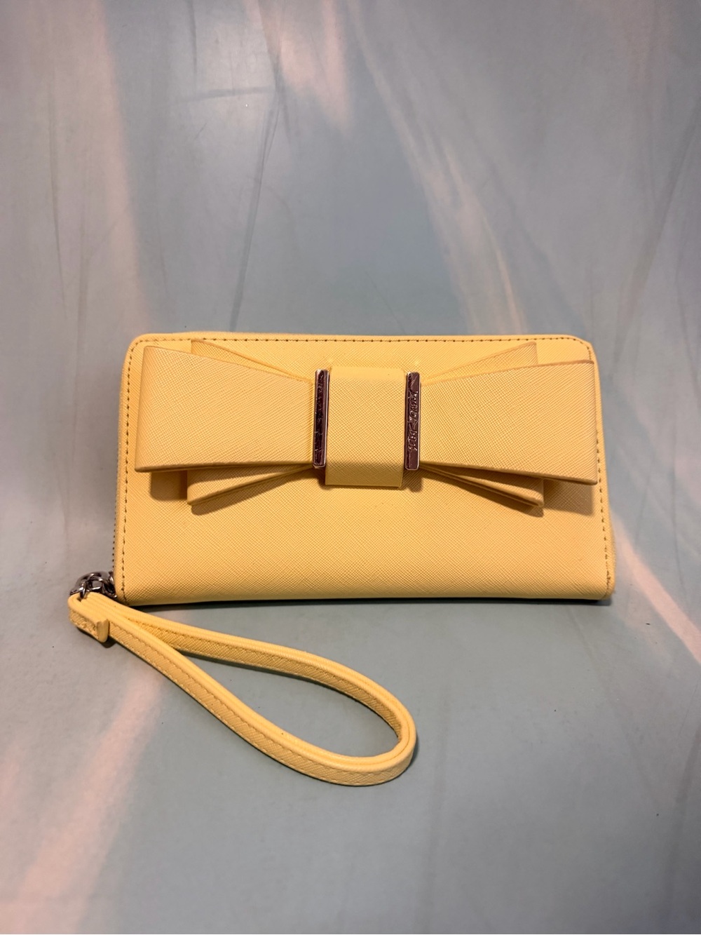 Betsey Johnson Yellow Bow Wristlet Wallet - Women Bags
